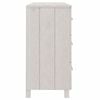 vidaXL Sideboard HAMAR White 113x40x80 cm Solid Wood Pine
