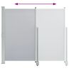 vidaXL Patio Retractable Side Awning 140 x 300 cm Grey