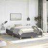 vidaXL Bed Frame without Mattress Dark Grey 152x203 cm Queen Fabric