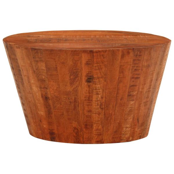 vidaXL Coffee Table &Oslash; 52x30 cm Solid Rough Wood Mango