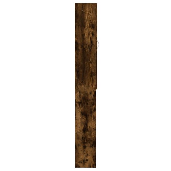 vidaXL Washing Machine Cabinet Smoked Oak 64x25.5x190 cm