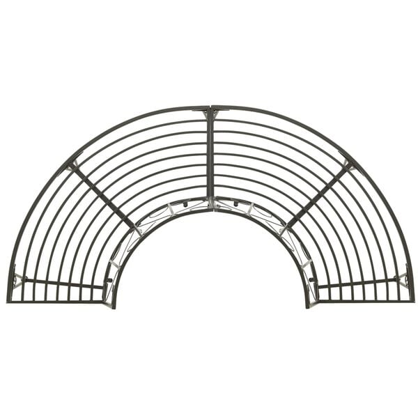 vidaXL Garden Half Round Tree Bench 160 cm Steel