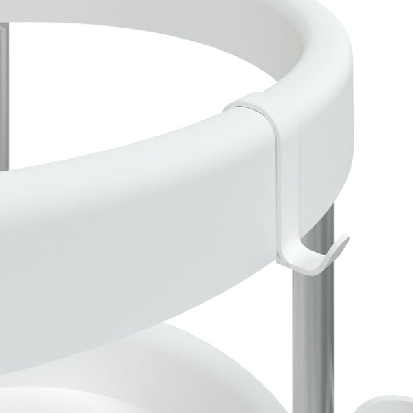 vidaXL Cleaning Trolley with Storage Basket Aluminium