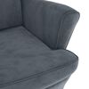 vidaXL Armchair Dark Grey Velvet