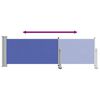 vidaXL Patio Retractable Side Awning 80x300 cm Blue