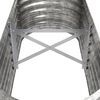 vidaXL Garden Raised Bed Galvanised Steel 114x40x36 cm Silver