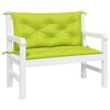 vidaXL Garden Bench Cushions 2pcs Bright Green 100x50x7 cm Oxford Fabric