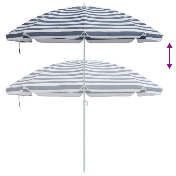 vidaXL Beach Parasol Blue 300 cm