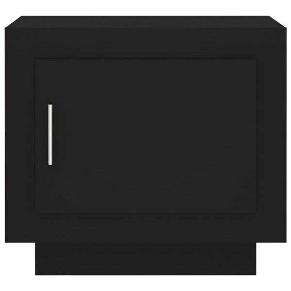 vidaXL Coffee Table Black 51x50x45 cm Engineered Wood