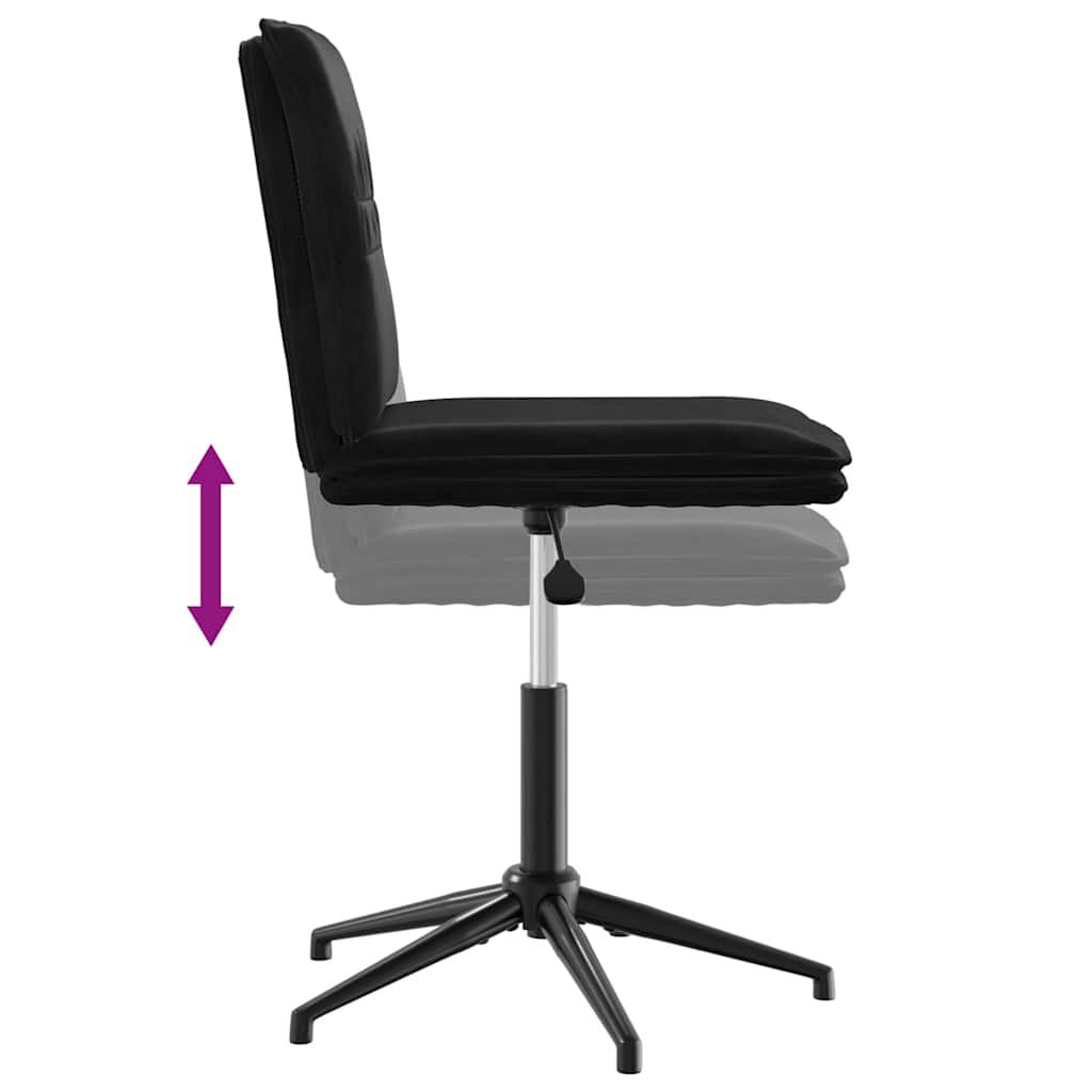 vidaXL Dining Chair Black Velvet