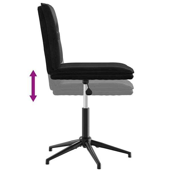 vidaXL Dining Chair Black Velvet