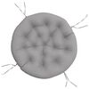 vidaXL Round Cushion Grey &Oslash; 100 x11 cm Oxford Fabric
