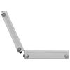 vidaXL Gun Case Aluminium ABS Silver