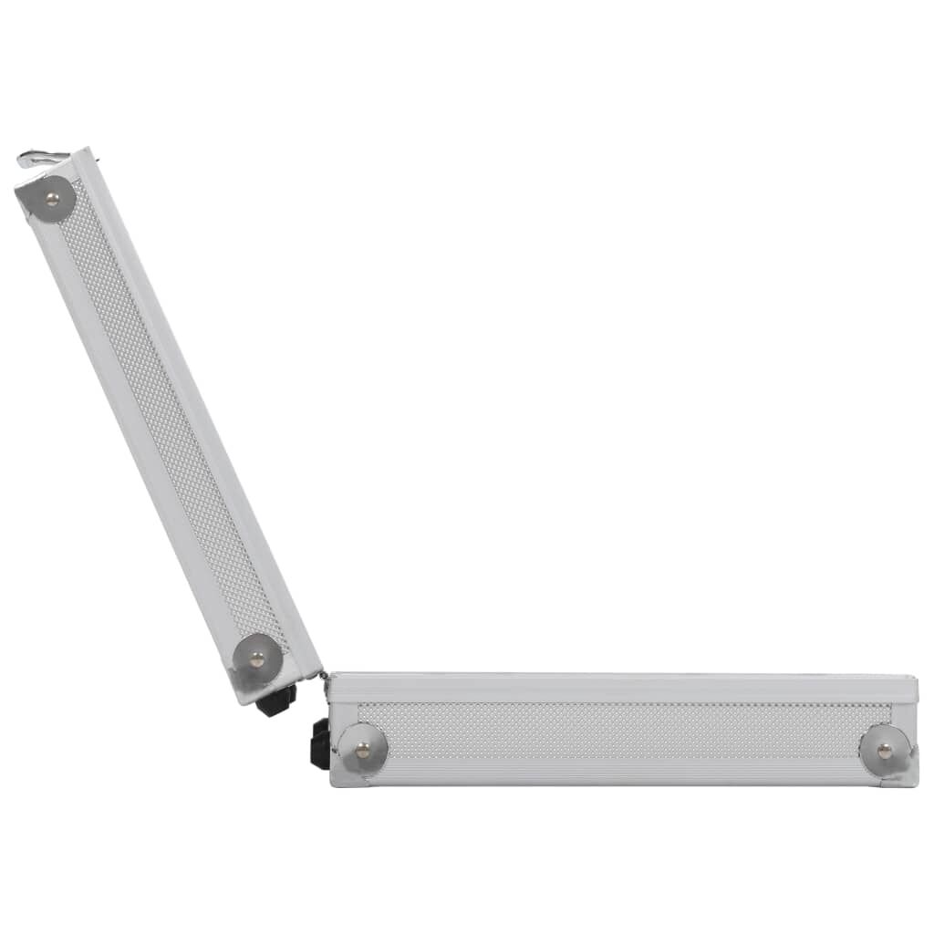 vidaXL Gun Case Aluminium ABS Silver