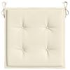 vidaXL Garden Chair Cushions 2 pcs Cream 40x40x4 cm Oxford Fabric