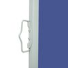 vidaXL Retractable Side Awning 160 x 500 cm Blue