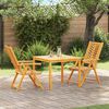 vidaXL Garden Dining Set 5 pcs Brown 150 x 90 x 74 cm