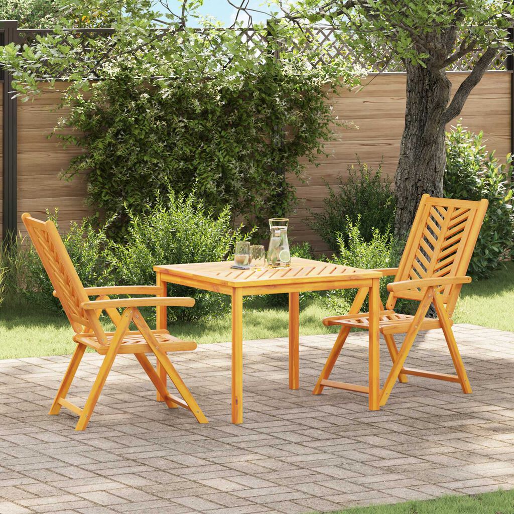 vidaXL 5 Piece Garden Dining Set Solid Wood Acacia
