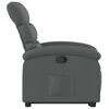 vidaXL Stand up Recliner Chair Dark Grey Fabric