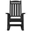 vidaXL Garden Rocking Chair 2 pcs Black 70 x 92 x 108cm Plastic