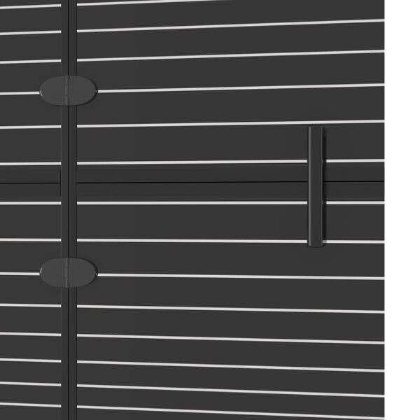 vidaXL Folding Shower Enclosure ESG 80x140 cm Black