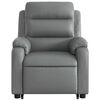 vidaXL Stand up Massage Recliner Chair Grey Faux Leather