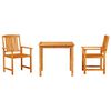 vidaXL Garden Dining Set 3 pcs Brown Solid Acacia Wood