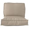 vidaXL Pallet Cushion Set 2 pcs Taupe Oxford Fabric