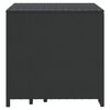 vidaXL Nesting Tables 3 pcs Black Poly Rattan