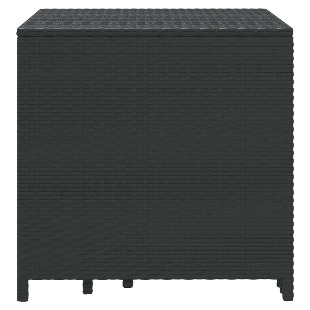 vidaXL Nesting Tables 3 pcs Black Poly Rattan