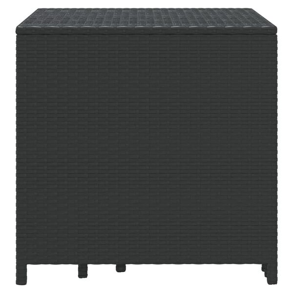 vidaXL Nesting Tables 3 pcs Black Poly Rattan