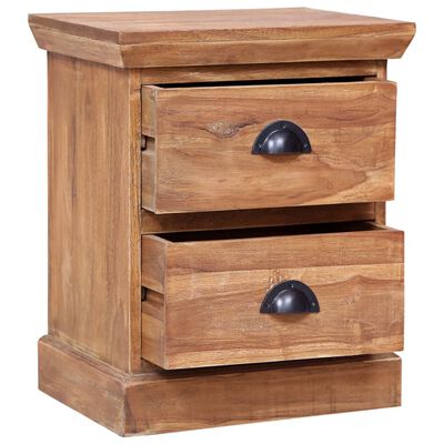 vidaXL Bedside Cabinet 40x30x50 cm Solid Teak