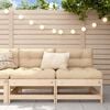 vidaXL Garden Middle Sofas 2 pcs Solid Wood Pine