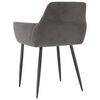 vidaXL Dining Chairs 2 pcs Dark Grey Velvet
