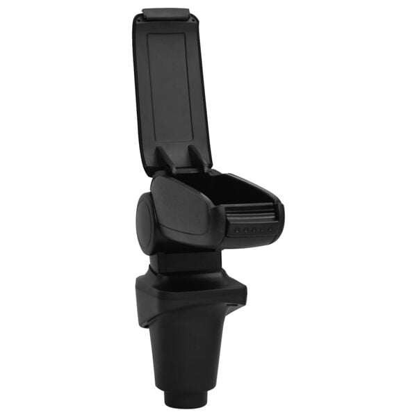 vidaXL Car Armrest Black 14x35x(37-53) cm ABS