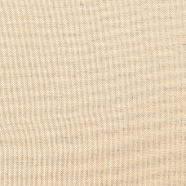 vidaXL Dining Chairs 2 pcs Cream Fabric and Faux Leather