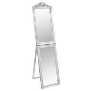 vidaXL Free-Standing Mirror Silver 40x160 cm