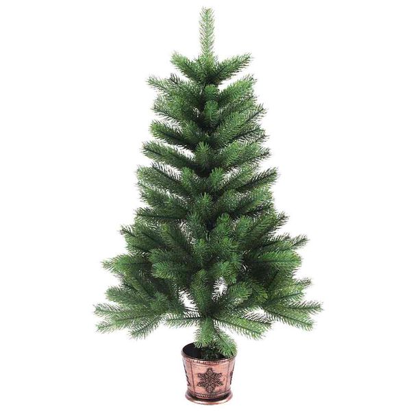 vidaXL Artificial Christmas Tree Lifelike Needles 90 cm Green