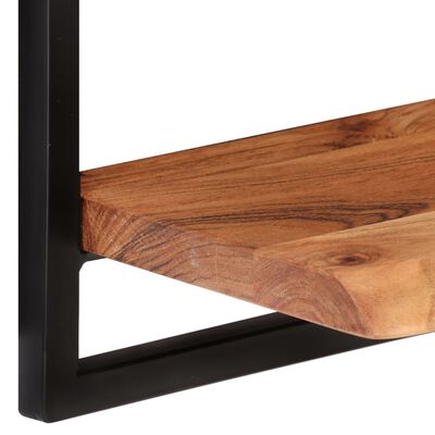 vidaXL Wall Shelves 2 pcs 40x24x35 cm Solid Wood Acacia and Steel