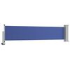 vidaXL Patio Retractable Side Awning 60x300 cm Blue