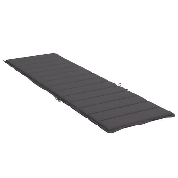 vidaXL Sun Lounger Cushion Anthracite 200x50x3cm Oxford Fabric