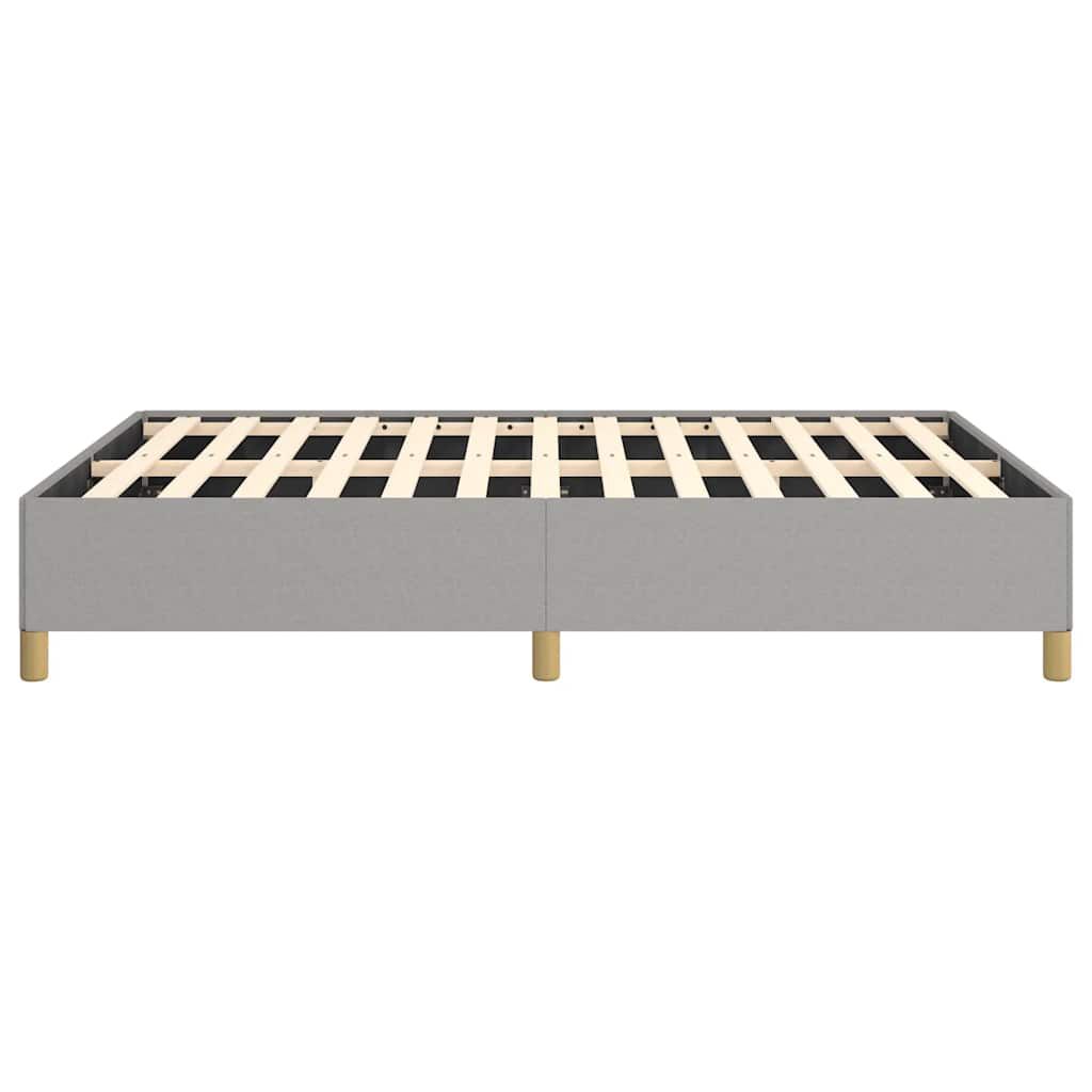 vidaXL Bed Frame without Mattress Light Grey 137x190 cm Full Fabric