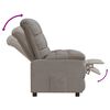 vidaXL Recliner Chair Taupe Fabric