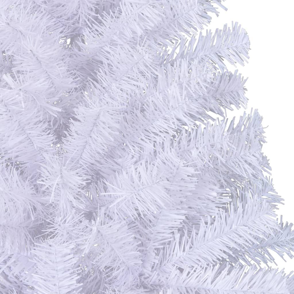 vidaXL Artificial Half Christmas Tree with Stand White 210 cm PVC