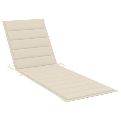 vidaXL 2-Person Garden Sun Lounger with Cushion Grey Solid Acacia Wood