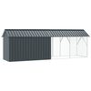 vidaXL Bird Cage Anthracite 422 x 103 x 142 cm Galvanised steel