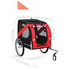 vidaXL Pet Bike Trailer Red and Black