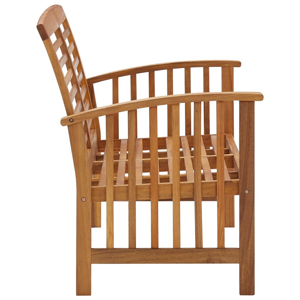 vidaXL 3 Piece Garden Lounge Set Solid Acacia Wood
