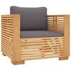 vidaXL 7 Piece Garden Lounge Set with Cushions Solid Wood Teak