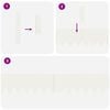 vidaXL Lawn Edgings 30 pcs White 100 x 0.5 x 15 cm Steel